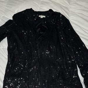 Cato Black Sequin Cardigan